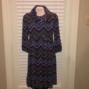 New Directions Cow Neck Sweater Dress